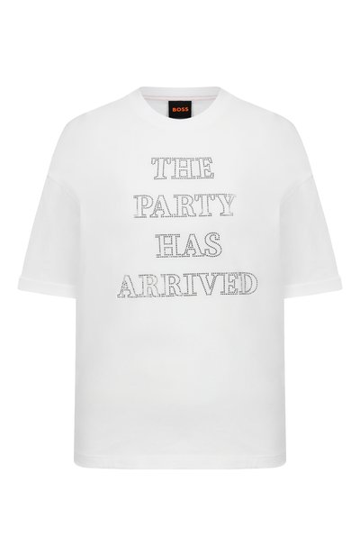 Женская хлопковая футболка BOSS ORANGE, арт. 50549195