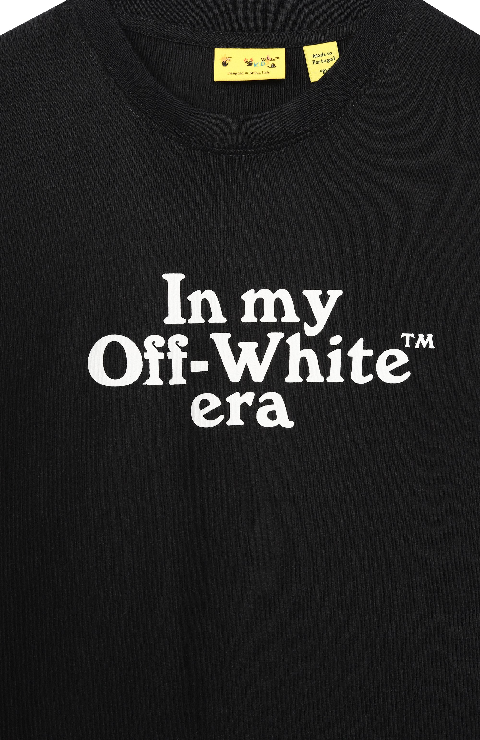 Хлопковая футболка OFF-WHITE, арт. 0BAA002S26JER007_001, фото 3