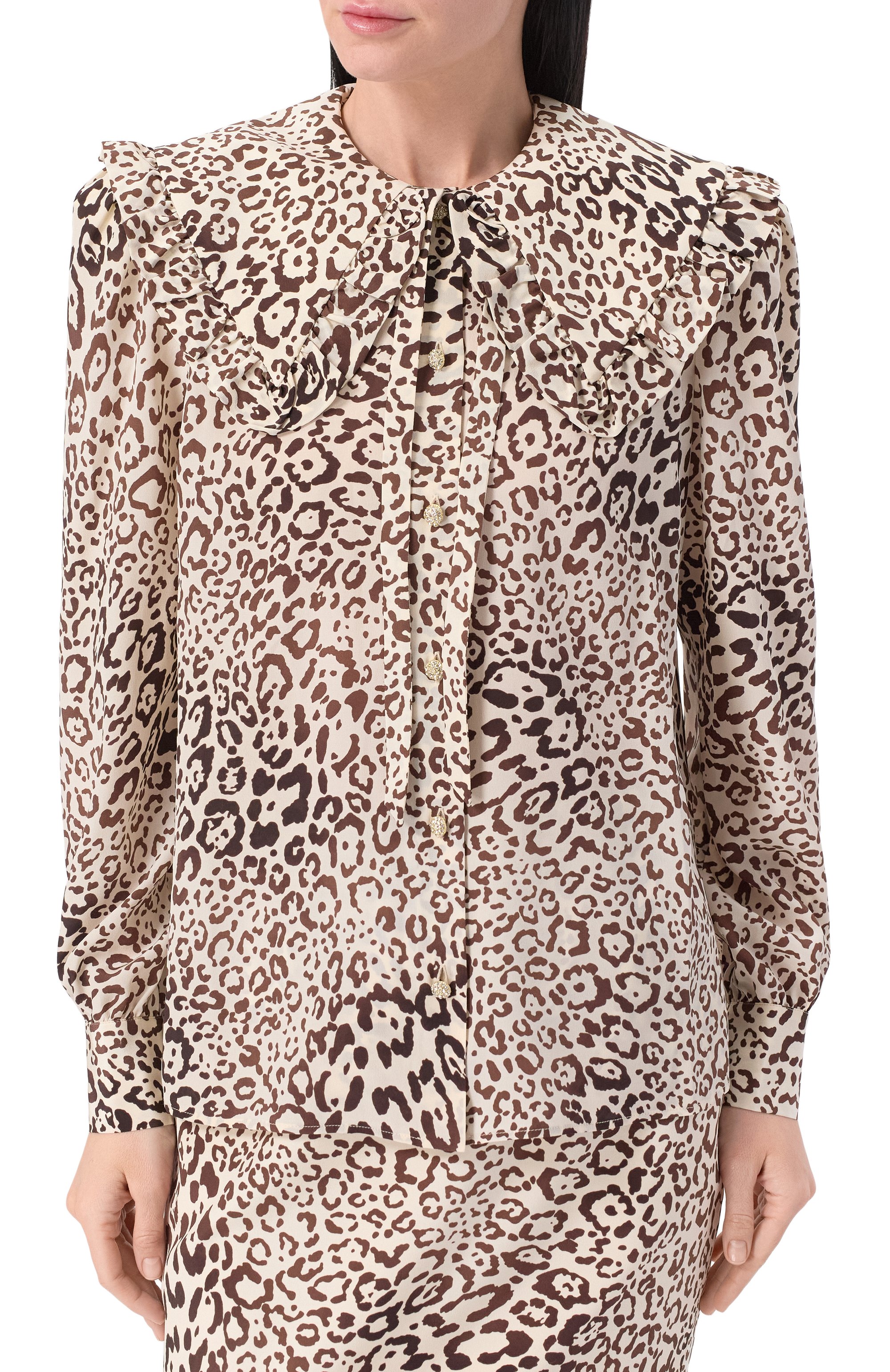 Шелковая блузка ALESSANDRA RICH, арт. FABX2975-F4478, фото 3