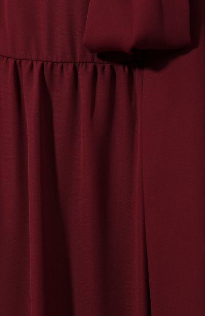Платье с поясом TEREKHOV GIRL бордового цвета по цене 22000 руб., арт. 2D125/8320.606/W20, фото 5 Платье с поясом TEREKHOV GIRL, арт. 2D125/8320.606/W20, фото 5