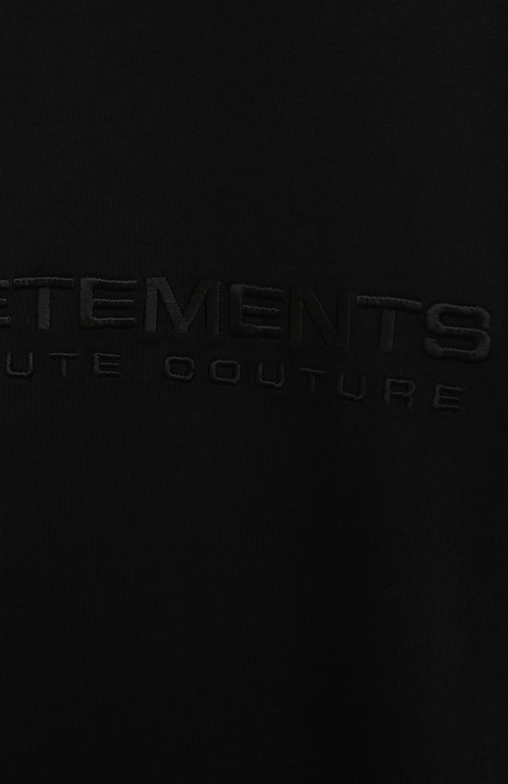 Хлопковое платье VETEMENTS черного цвета по цене 49350 руб., арт. WE51DR845B 1610/BLACK, фото 5 Хлопковое платье VETEMENTS, арт. WE51DR845B 1610/BLACK, фото 5