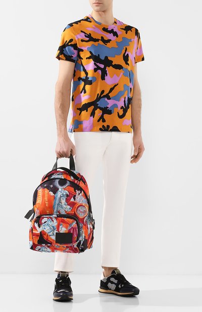 Текстильный рюкзак spaceland VALENTINO оранжевого цвета по цене 196500 руб., арт. TY2B0887/EUG, фото 2 Текстильный рюкзак spaceland VALENTINO, арт. TY2B0887/EUG, фото 2