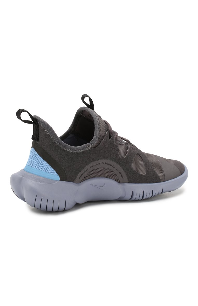 Детские кроссовки nike free rn 5.0 NIKE серого цвета, арт. AR4143-004 | Фото 3 (Материал внешний: Текстиль, Резина; Статус проверки: Проверено, Проверена категория; Стили: Спорт; Материал сплава: Проверено, Проставлено; Нос: Не проставлено)