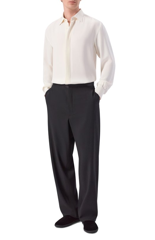 Шерстяные брюки Giorgio Armani GM001569/TE10043 Чёрный  GM001569/TE10043 Фото 2