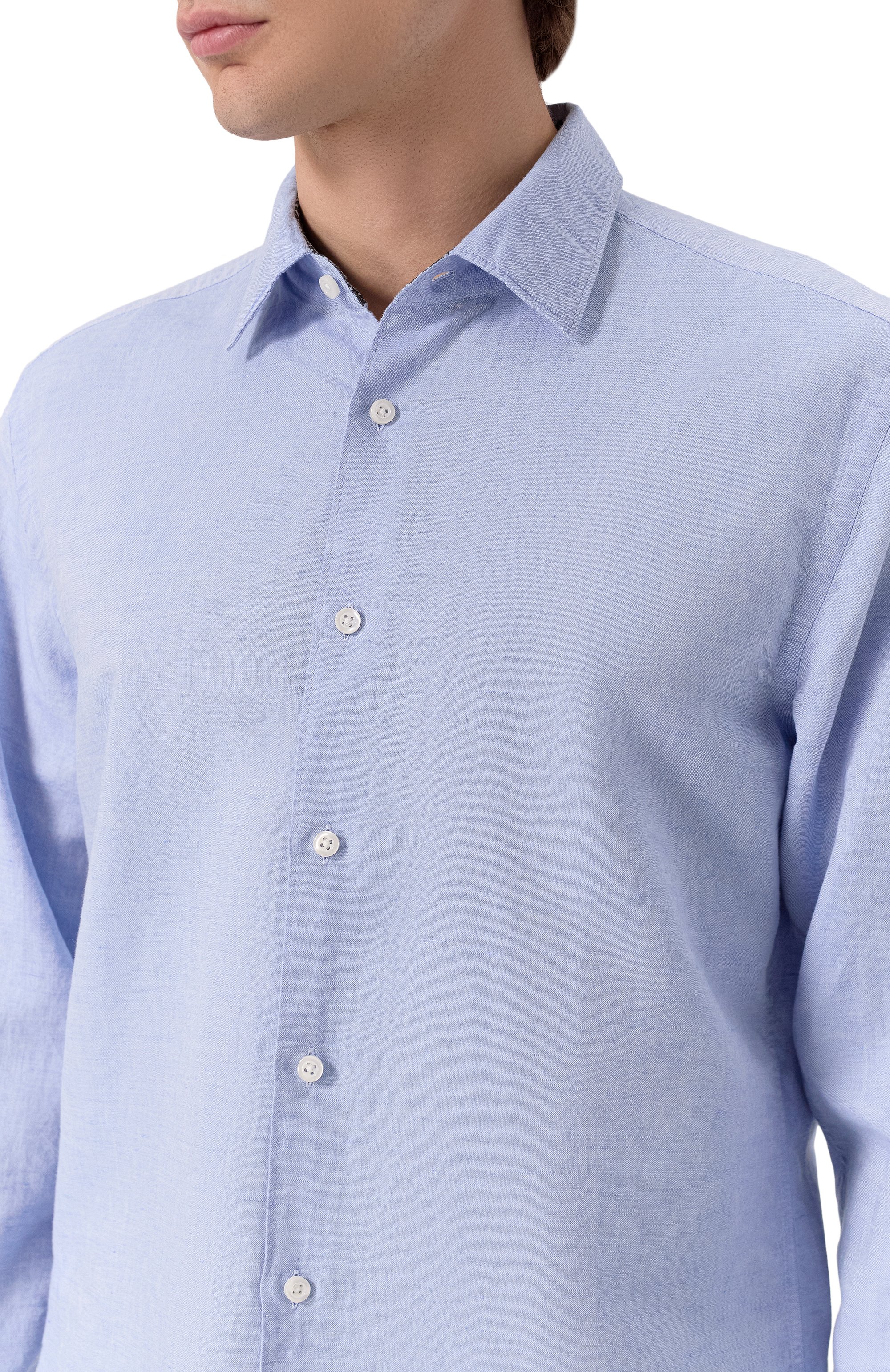 Рубашка изо льна и хлопка BOSS, арт. 50539531, фото 5