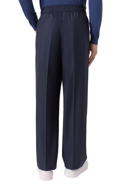 Шерстяные брюки ZILLI темно-синего цвета по цене 139500 руб., арт. CPPT07M020740123U, фото 4 Шерстяные брюки ZILLI, арт. CPPT07M020740123U, фото 4