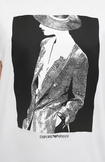 Хлопковая футболка EMPORIO ARMANI, арт. 3L2T7E/2J53Z, фото 5