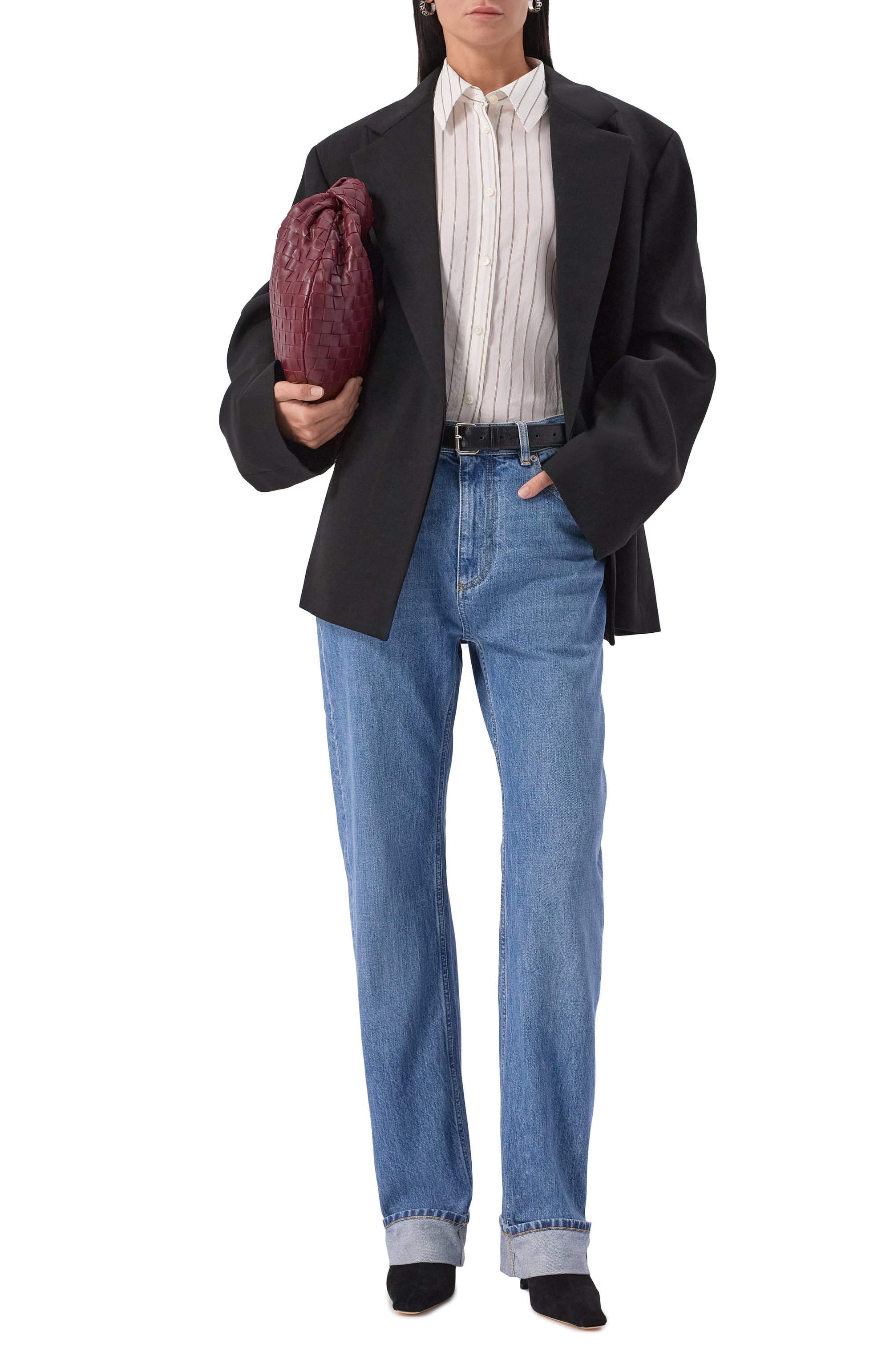 Джинсы BOTTEGA VENETA голубого цвета по цене 139000 руб., арт. 831607/V42W0, фото 2 Джинсы BOTTEGA VENETA, арт. 831607/V42W0, фото 2