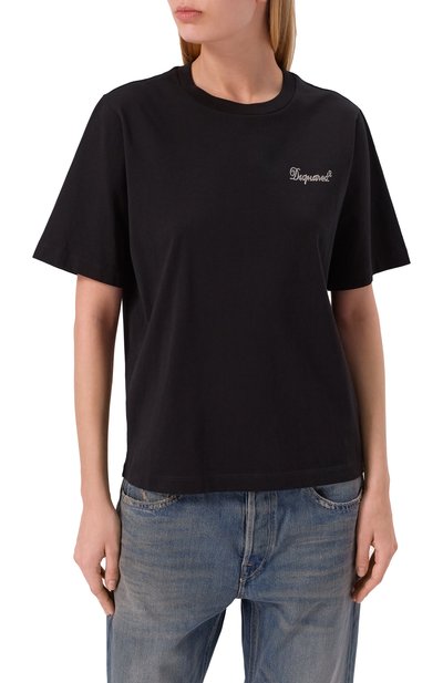 Хлопковая футболка DSQUARED2, арт. S75GD0452/D20020, фото 3