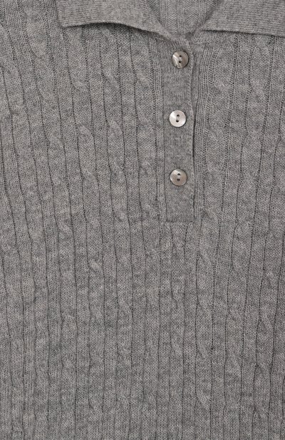 Поло из шерсти и кашемира DAL LAGO серого цвета по цене 17800 руб., арт. R523/9908/7-12, фото 3 Поло из шерсти и кашемира DAL LAGO, арт. R523/9908/7-12, фото 3