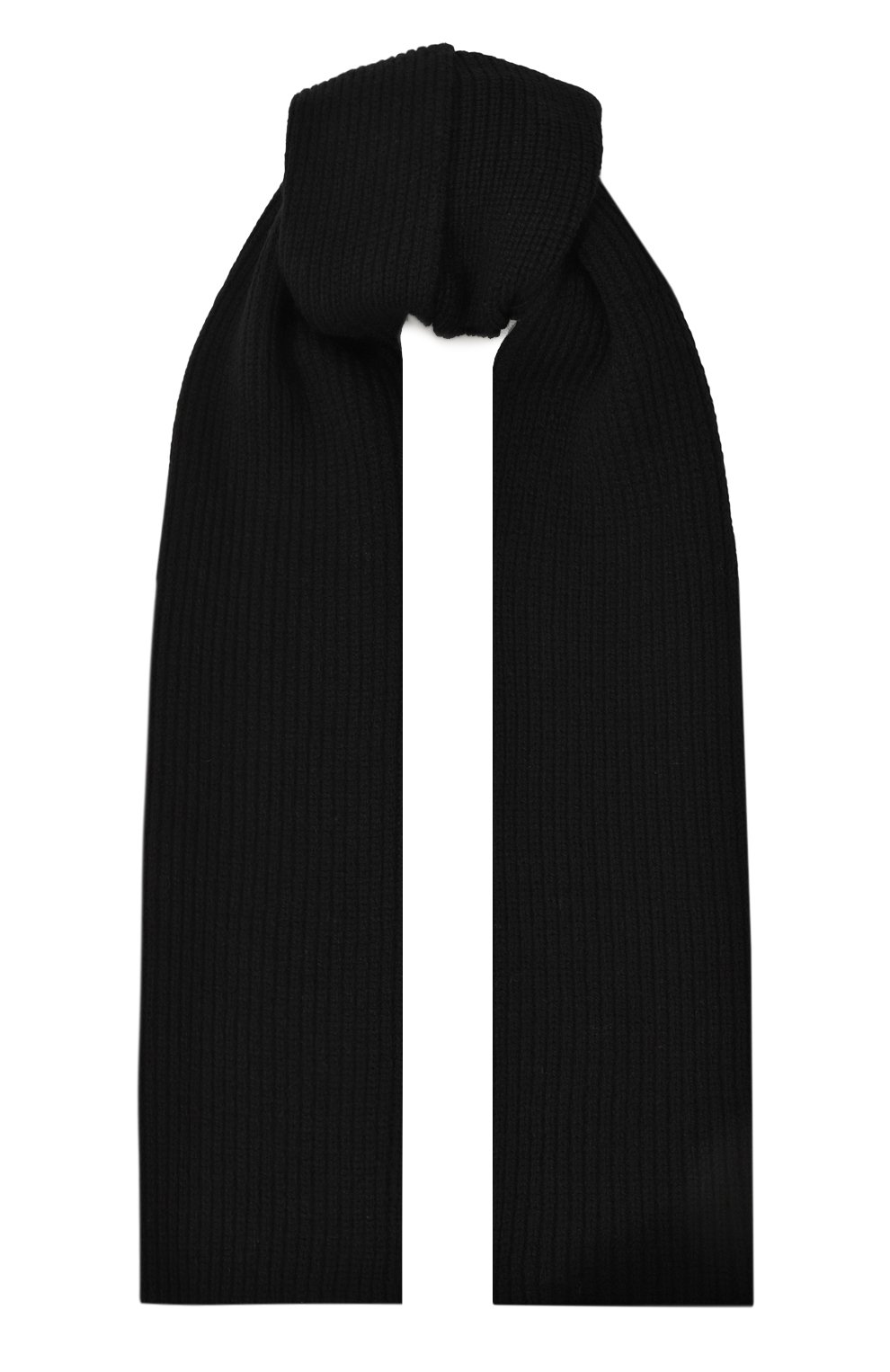 Шерстяной шарф DRIES VAN NOTEN черного цвета по цене 29950 руб., арт. 242-021235-9706, фото 1 Шерстяной шарф DRIES VAN NOTEN, арт. 242-021235-9706, фото 1