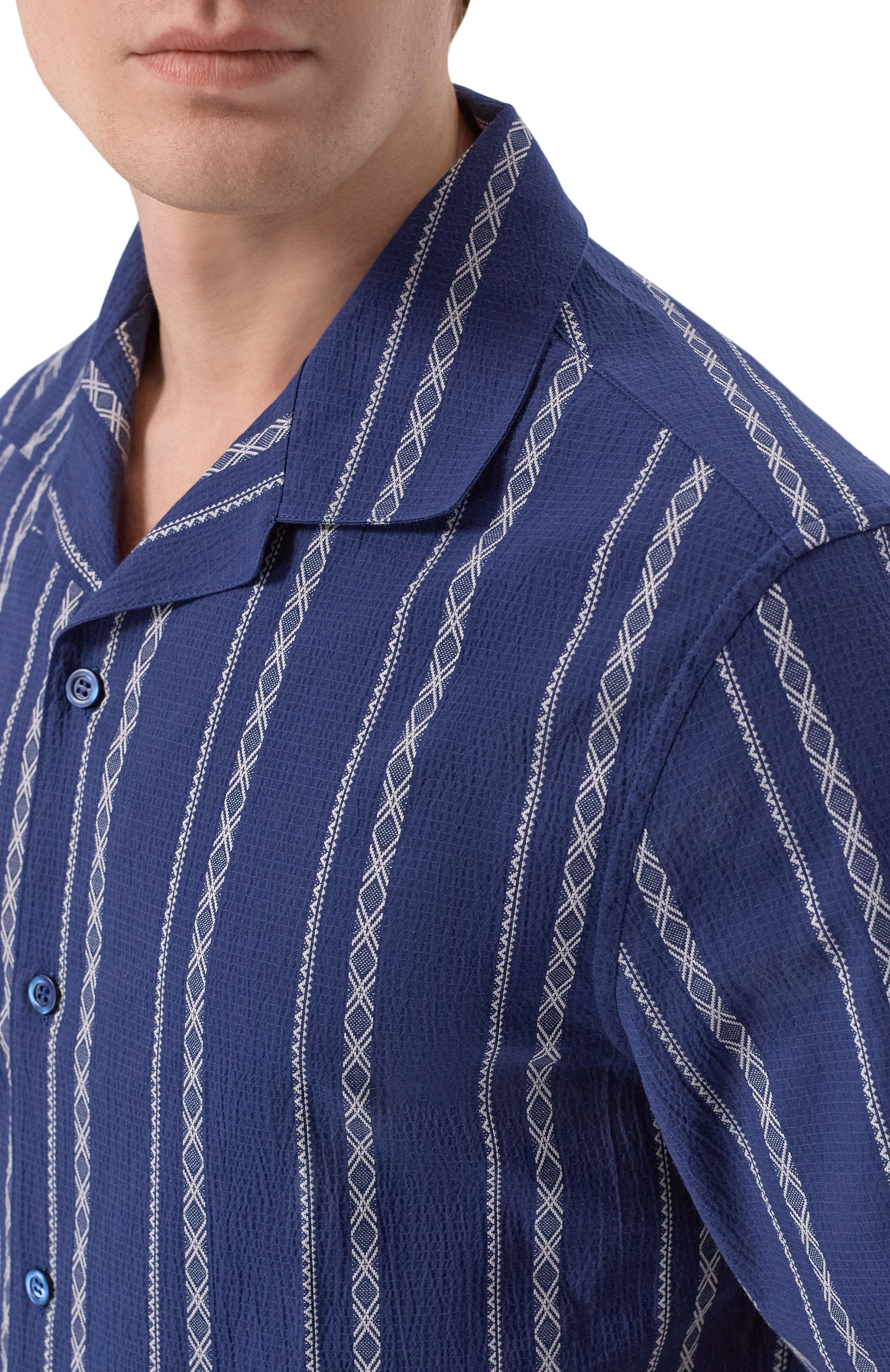 Хлопковая рубашка BRUNELLO CUCINELLI, арт. MA6870615, фото 5