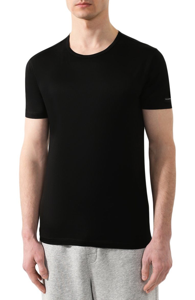 Хлопковая футболка ZEGNA, арт. N2M200030, фото 1