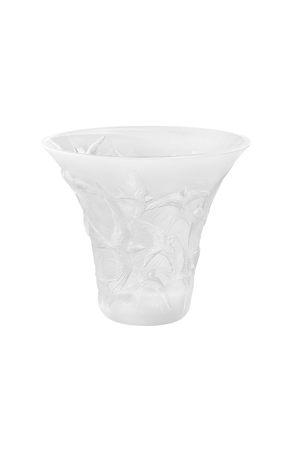 Ваза hirondelles LALIQUE прозрачного цвета по цене 790500 руб., арт. 10623900, фото 1 Ваза hirondelles LALIQUE, арт. 10623900, фото 1