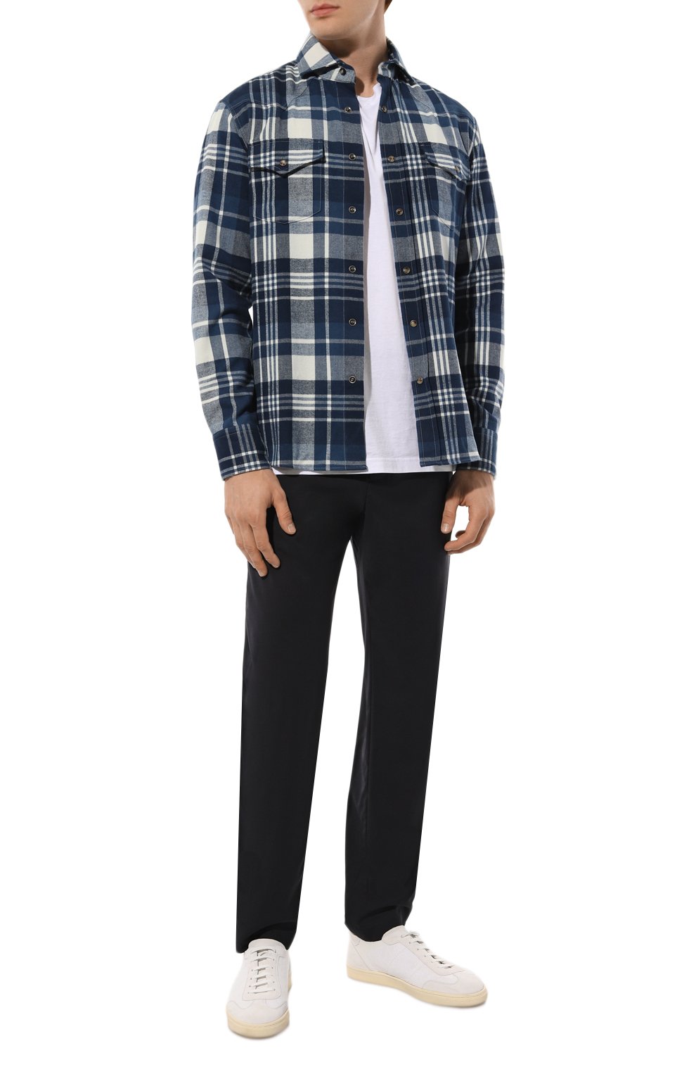 Хлопковая рубашка BRUNELLO CUCINELLI, арт. MY615B2181, фото 2