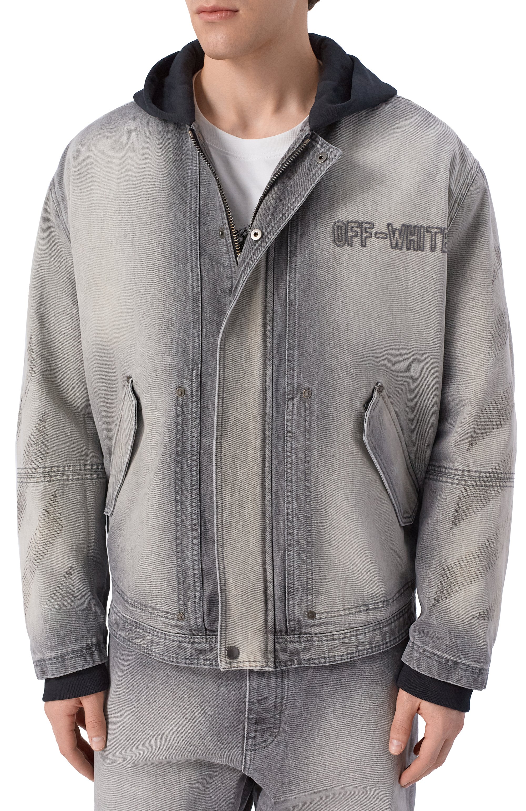 Джинсовая куртка OFF-WHITE, арт. 0MYE09MS26DEN002, фото 3