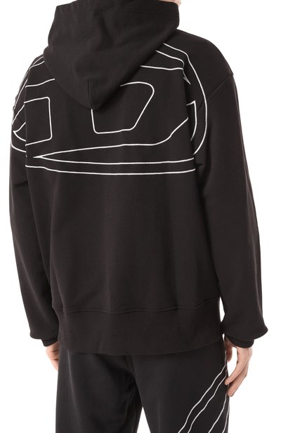 Хлопковое худи DIESEL, арт. A11304/0GYCJ, фото 4