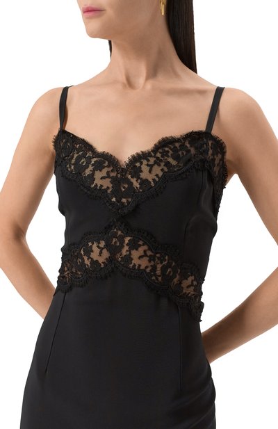 Платье из вискозы и хлопка DOLCE & GABBANA, арт. I6IP6W/FUIAH, фото 5