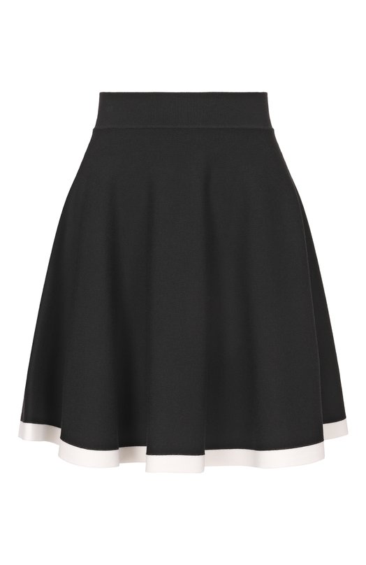 Юбка из хлопка и вискозы Nina Ricci 26PMJU025/ML0596 Чёрный 26PMJU025/ML0596