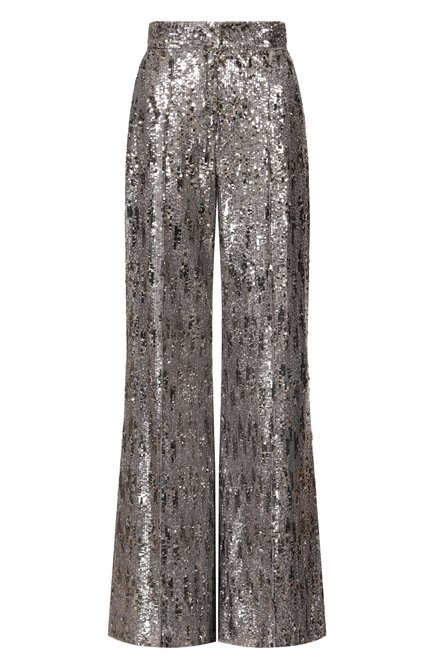 Женские брюки с отделкой пайетками ELIE SAAB, арт. P0005NP25/PA009