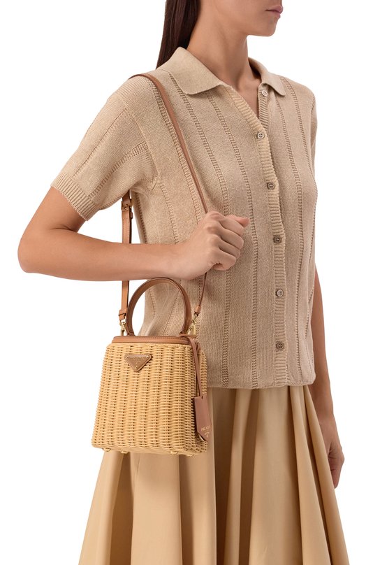Сумка Panier mini Prada 1BA413/2CYF Бежевый  1BA413/2CYF Фото 2