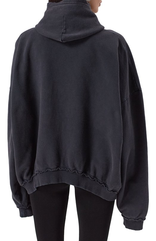 Хлопковая толстовка Balenciaga 808227/TSVC3 Чёрный  808227/TSVC3 Фото 4
