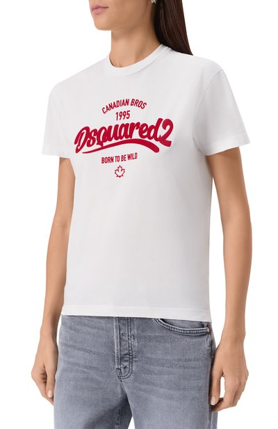 Хлопковая футболка DSQUARED2, арт. S75GD0488/D20035, фото 3