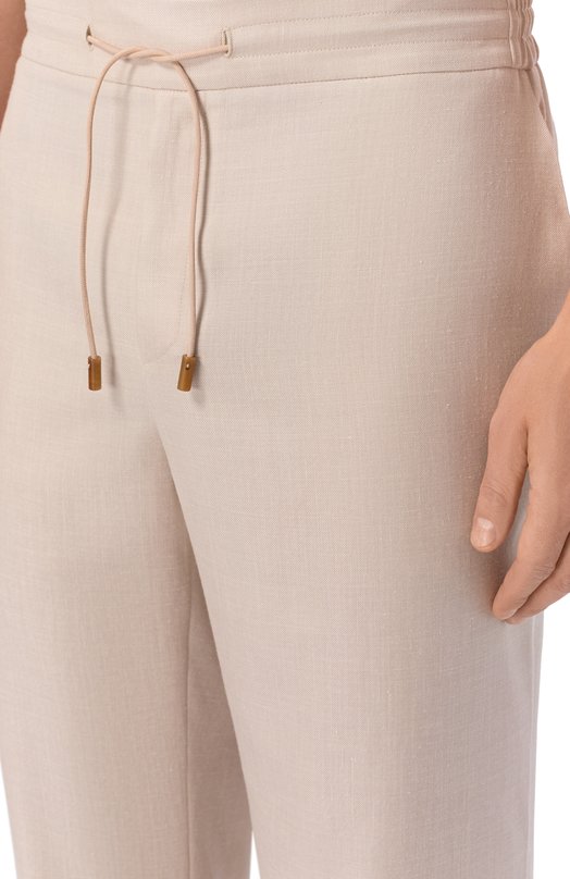 Брюки из кашемира и шелка Colombo PA00505/TEX/77541-10 Бежевый  PA00505/TEX/77541-10 Фото 5