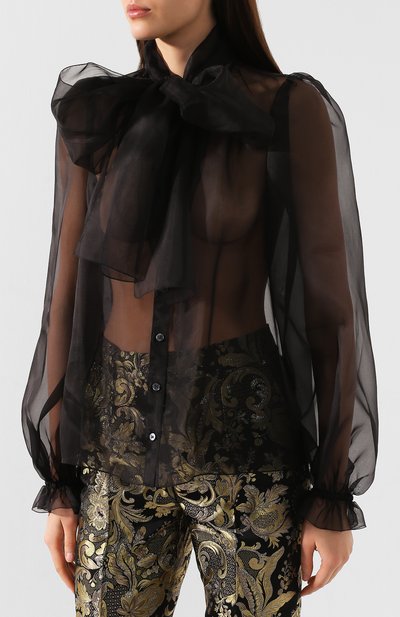 Шелковая блузка DOLCE & GABBANA, арт. F5L07T/FU1BU, фото 3