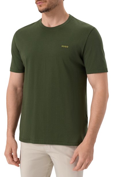 Хлопковая футболка HUGO, арт. 50466158, фото 3