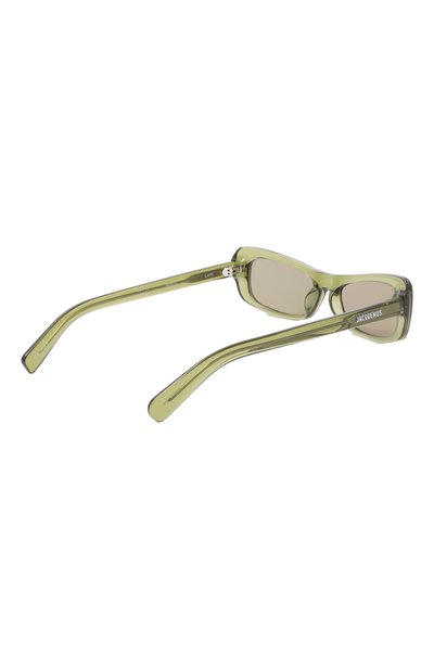Солнцезащитные очки jacquemus x linda farrow JACQUEMUS светло-зеленого цвета по цене 36700 руб., арт. JAC55C14SUN/AMAC001, фото 4 Солнцезащитные очки jacquemus x linda farrow JACQUEMUS, арт. JAC55C14SUN/AMAC001, фото 4
