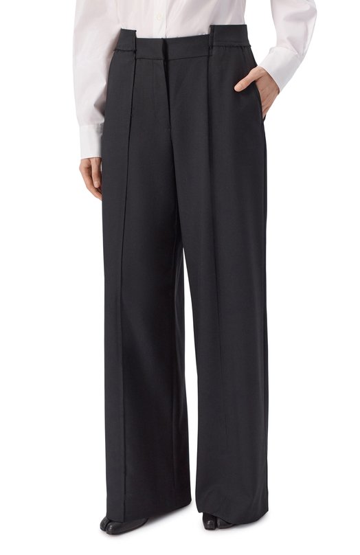 Шерстяные брюки Officine Generale S26WTLG451 Чёрный  S26WTLG451 Фото 3