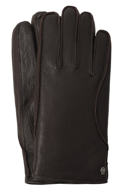 Мужские кожаные перчатк�и ROECKL, арт. 11013-5300