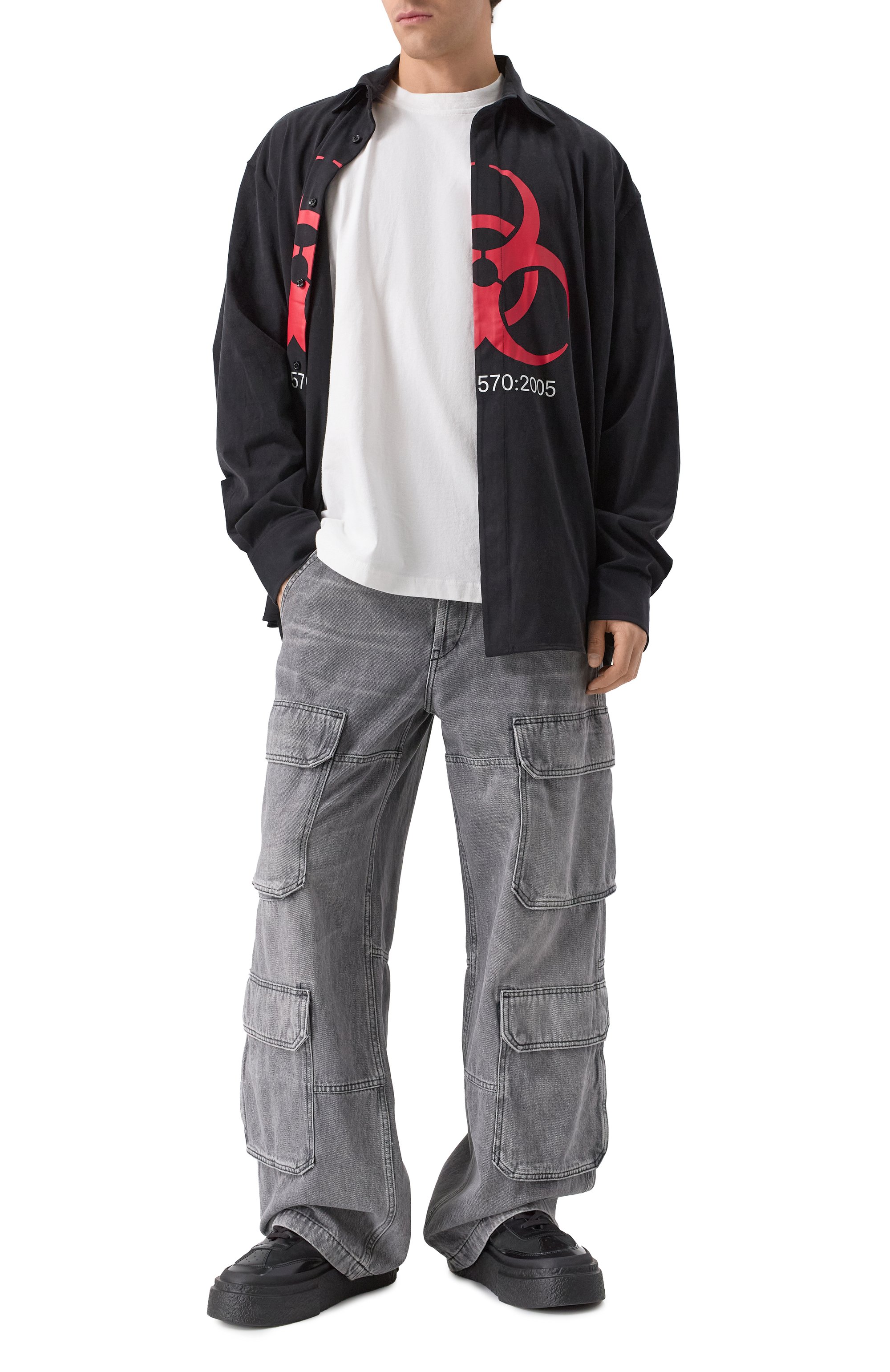 Хлопковая футболка DIESEL, арт. A11302/0HGAM, фото 2