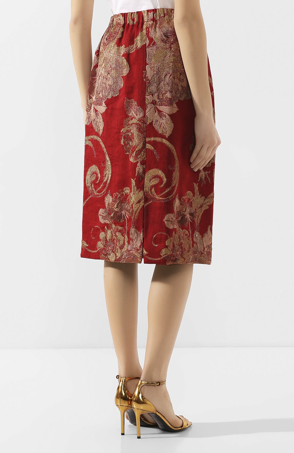 Юбка из смеси хлопка и льна DRIES VAN NOTEN, арт. 201-10828-9362, фото 4