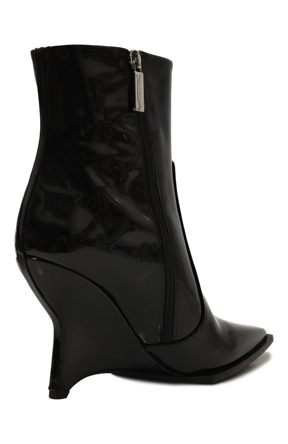 Лакированные ботильоны lady MATTIA CAPEZZANI черного цвета по цене 59950 руб., арт. W440/VERNICE, фото 5 Лакированные ботильоны lady MATTIA CAPEZZANI, арт. W440/VERNICE, фото 5