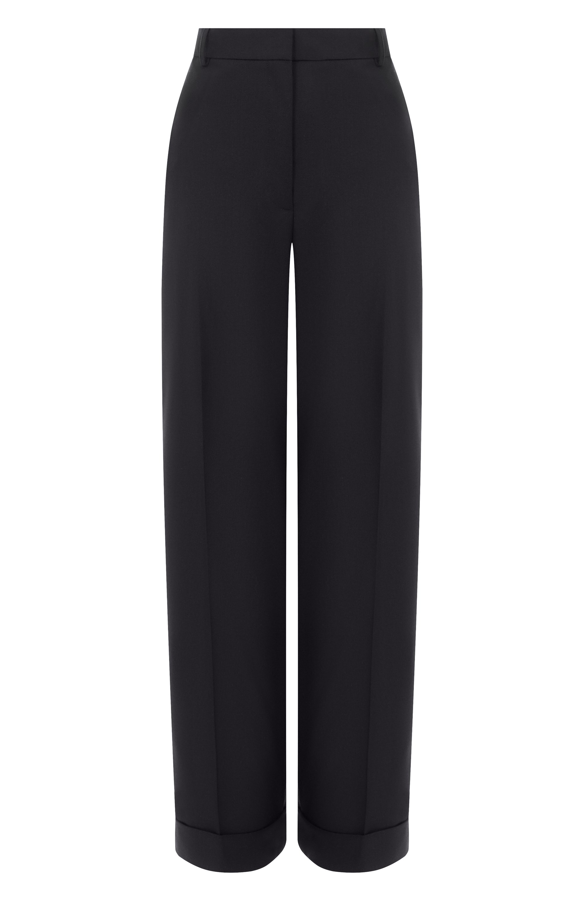 Шерстяные брюки THE KOOPLES черного цвета по цене 39350 руб., арт. FPAN31053K, фото 1 Шерстяные брюки THE KOOPLES, арт. FPAN31053K, фото 1