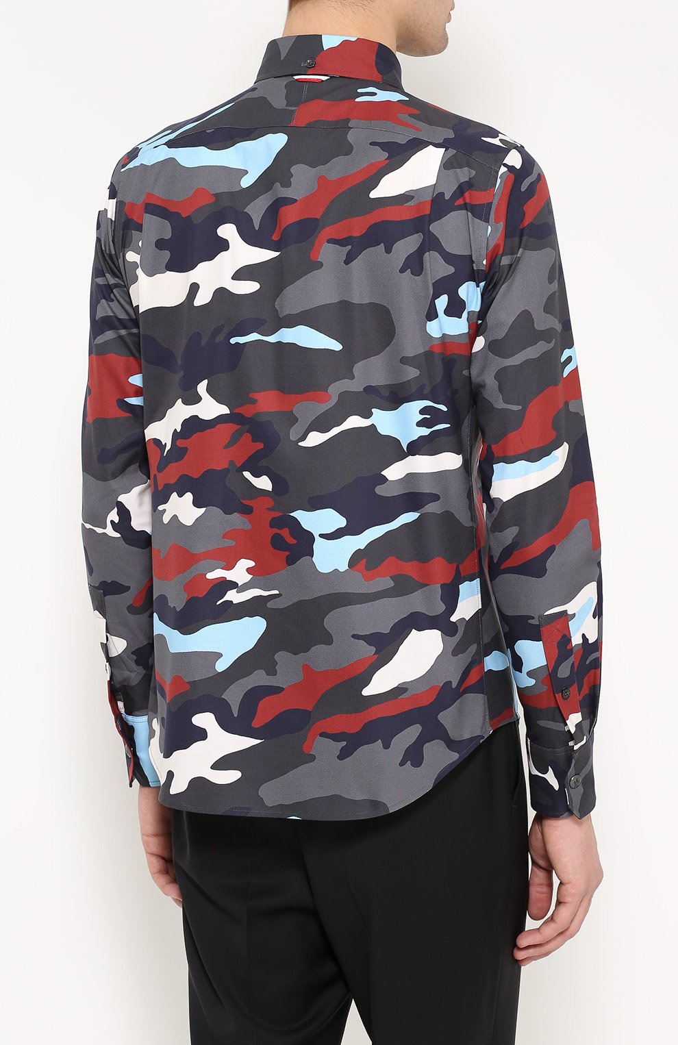 Хлопковая рубашка с камуфляжным принтом MONCLER, арт. B2-391-52020-00-28470, фото 4