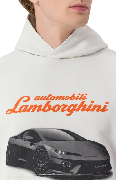 Хлопковое худи balenciaga x automobili lamborghini BALENCIAGA, арт. 767877/TSVT9, фото 5