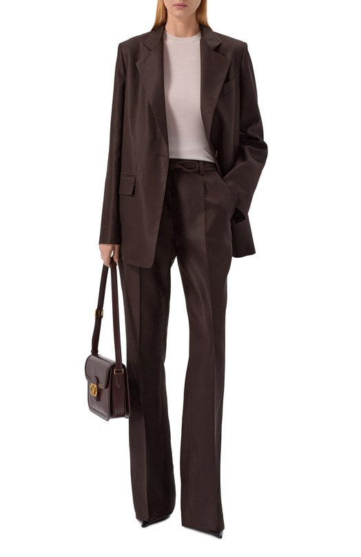 Шелковые брюки MVST M25.1PW.T004/ZEGNA Коричневый  M25.1PW.T004/ZEGNA Фото 2