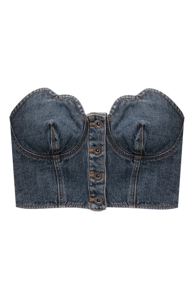 Джинсовый бра-топ SELF-PORTRAIT, арт. RS23-802T, фото 1