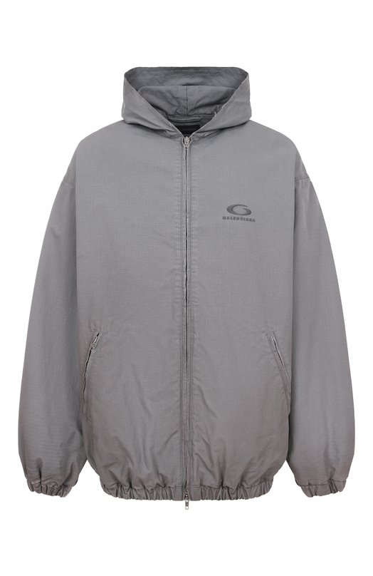 Хлопковая куртка Balenciaga 831340/TQP13 Серый 831340/TQP13