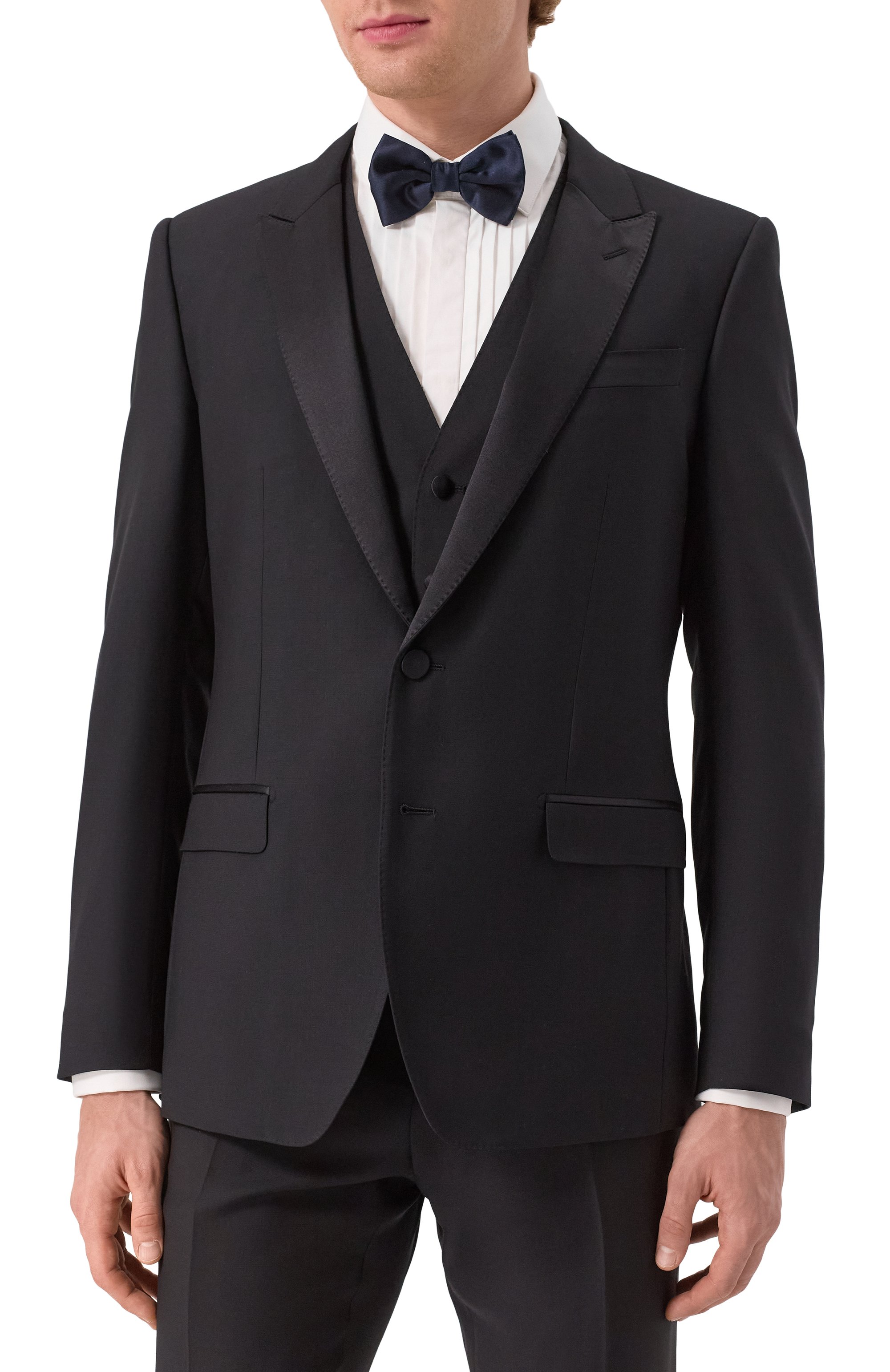 Смокинг-тройка из шерсти и шелка DOLCE & GABBANA, арт. GK2WMT/GG829, фото 2