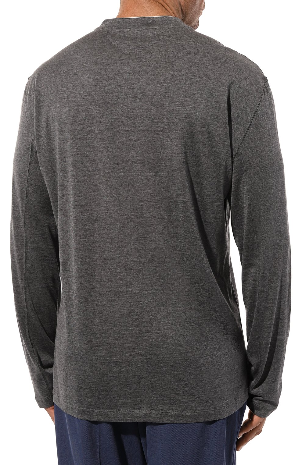 Лонгслив из шелка и хлопка BRUNELLO CUCINELLI, арт. MH8367433W, фото 4