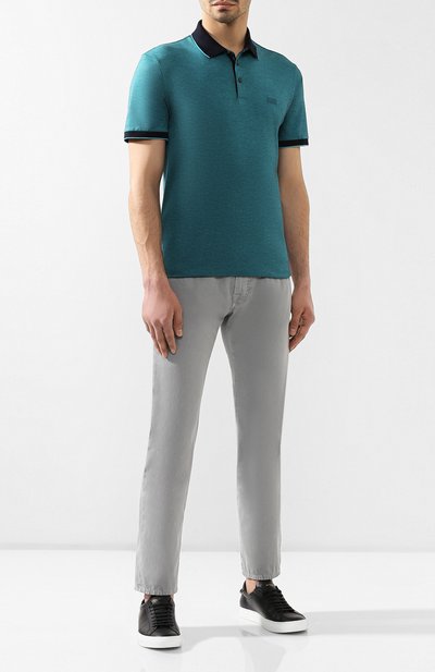 Хлопковое поло BOSS, арт. 50403124, фото 2