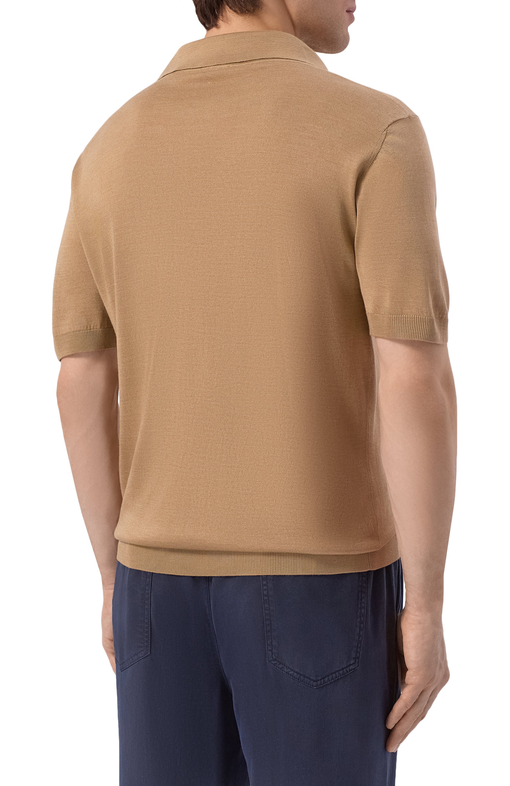 Шелковое поло KITON, арт. UMK0852, фото 4