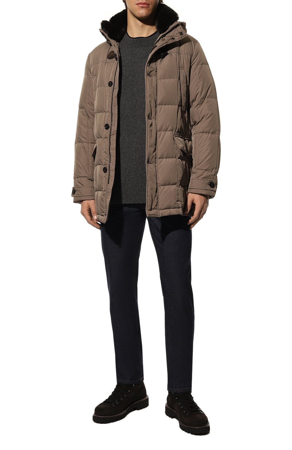 Пуховик с отделкой из меха кролика caraccio-km MOORER, арт. CARACCI0-KM, фото 2