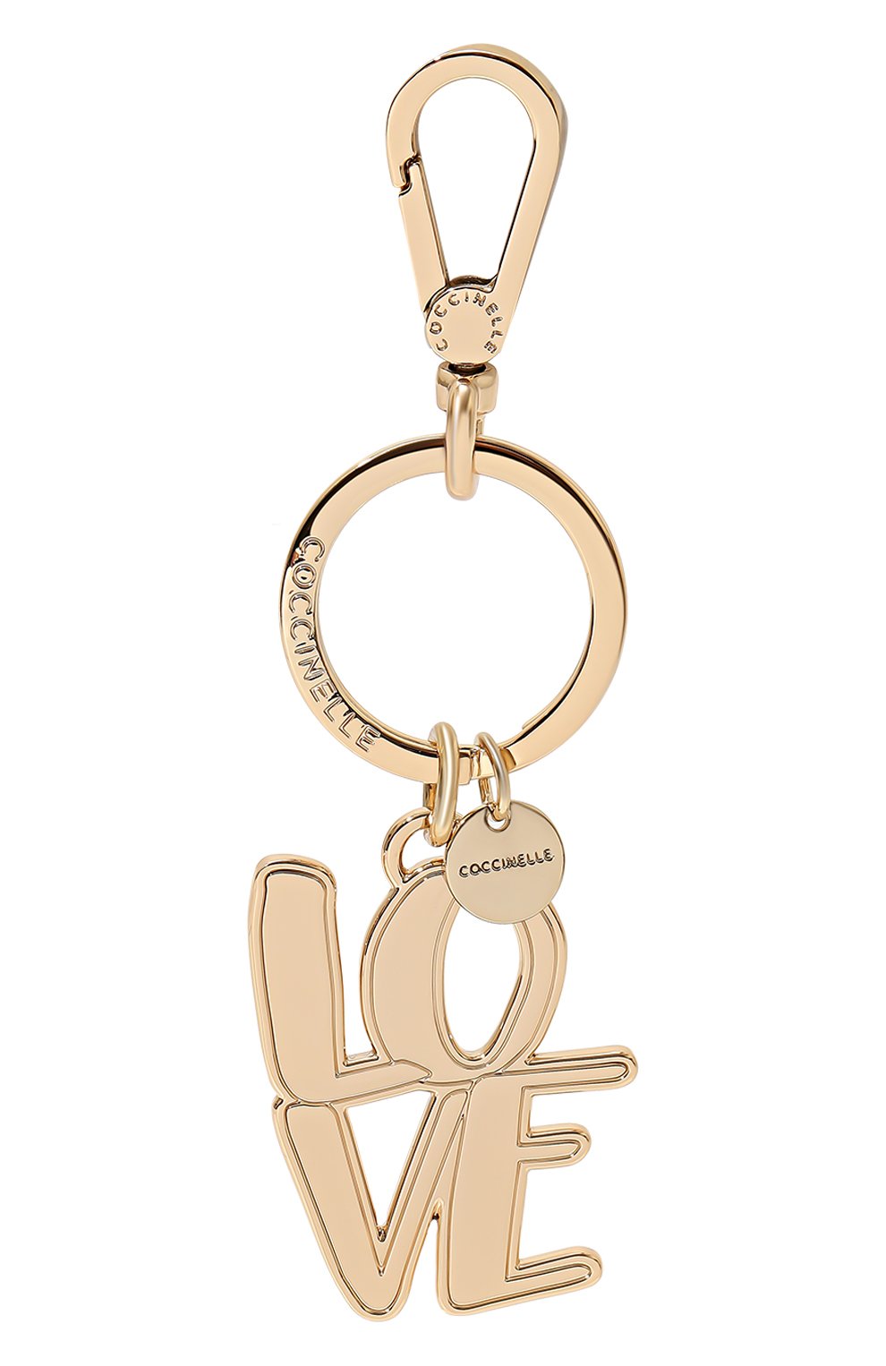 Брелок COCCINELLE золотого цвета по цене 4800 руб., арт. E2 PG6 41 03 01, фото 1 Брелок COCCINELLE, арт. E2 PG6 41 03 01, фото 1