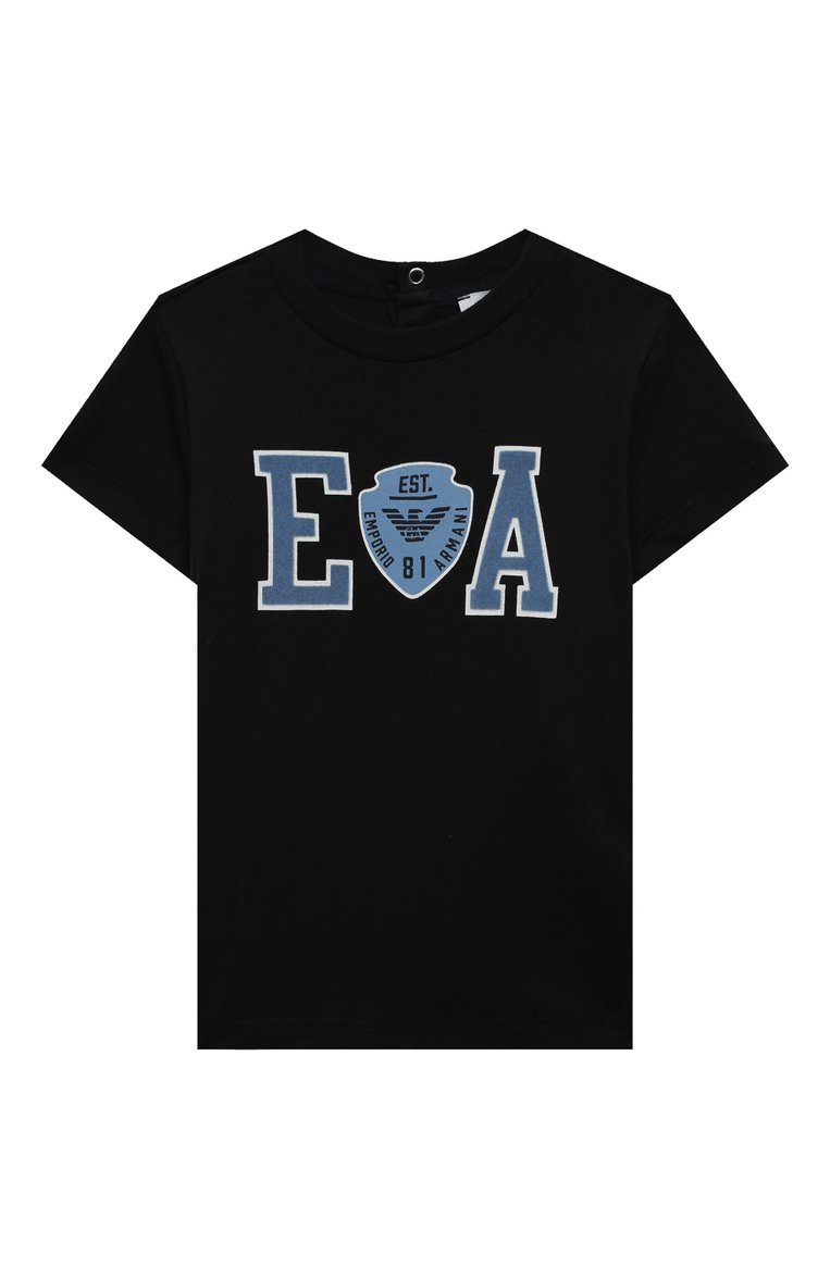Детский комплект из трех футболок EMPORIO ARMANI зеленого цвета, арт. 6LHDJ5/4J54Z | Фото 6 (Кросс-КТ НВ: Футболка; Материал внешний: Хлопок; Нос: Не проставлено; Региональные ограничения белый список (Axapta Mercury): Не проставлено; Ростовка одежда: 9 мес | 74 см, 12 мес | 80 см, 24 мес | 92 см, 36 мес | 98 см, 6 мес | 68 см)