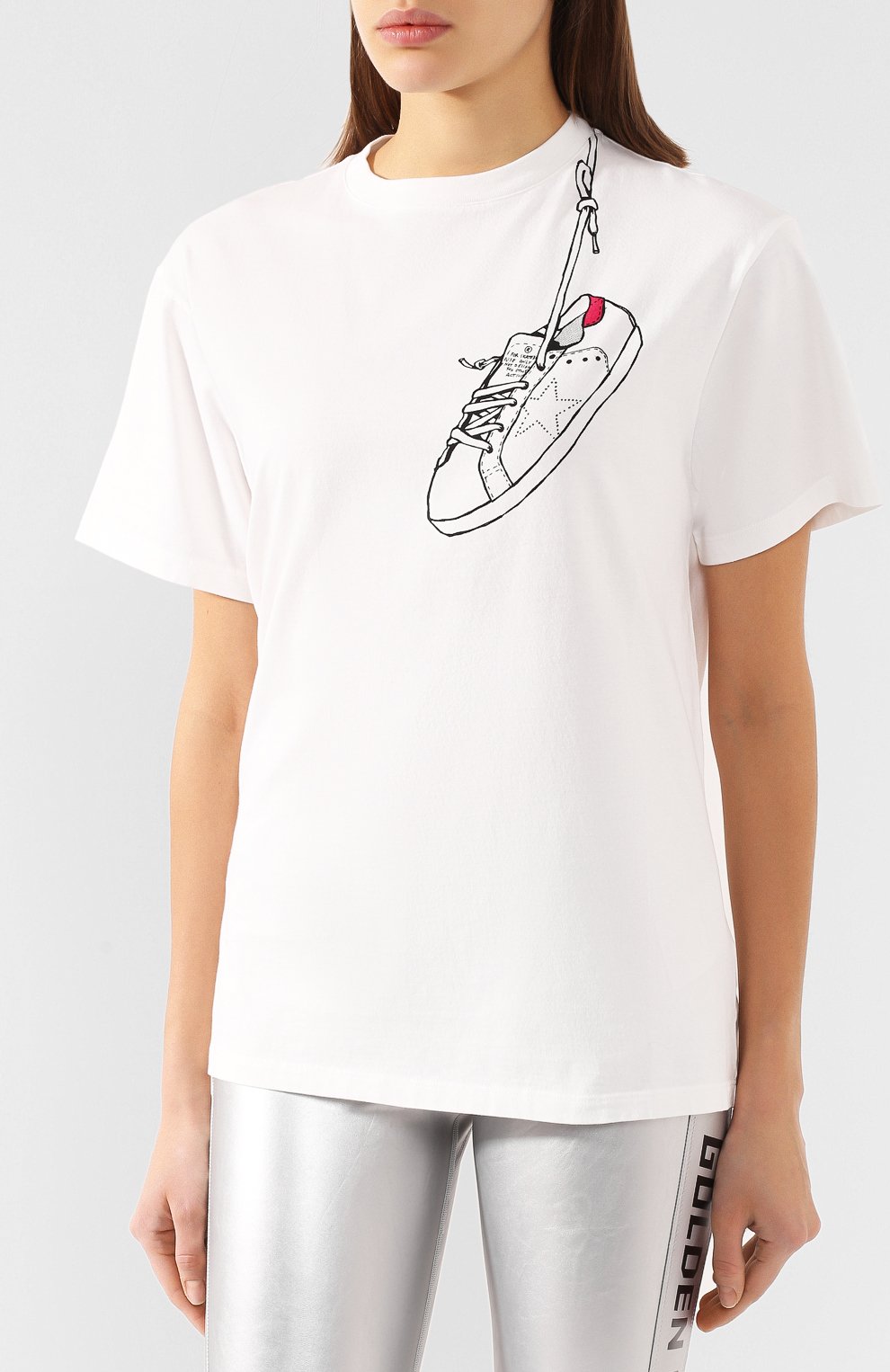 Хлопковая футболка GOLDEN GOOSE DELUXE BRAND, арт. G36WP024.D1, фото 3